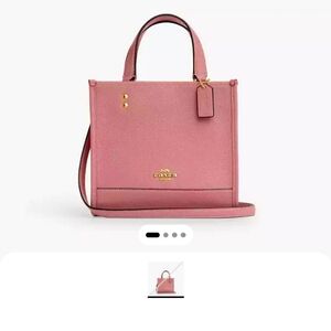 Coach Dempsey tote 22 true pink/gold